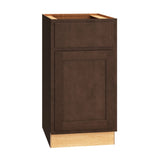 Diamond Express Jamestown 18-in W x 34.5-in H x 24-in D Thatch Partial Overlay 1-Drawer Base Fully Assembled Plywood Cabinet (Recessed Panel Shaker Style)