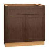 Diamond Express Jamestown 36-in W x 34.5-in H x 24-in D Thatch Partial Overlay 1-Drawer Base Fully Assembled Plywood Cabinet (Recessed Panel Shaker Style)