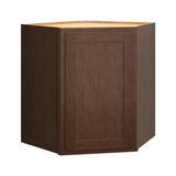 Diamond Express Jamestown 30-in W x 30-in H x 24-in D Thatch Partial Overlay Diagonal Corner Wall Fully Assembled Plywood Cabinet (Recessed Panel Shaker Style)