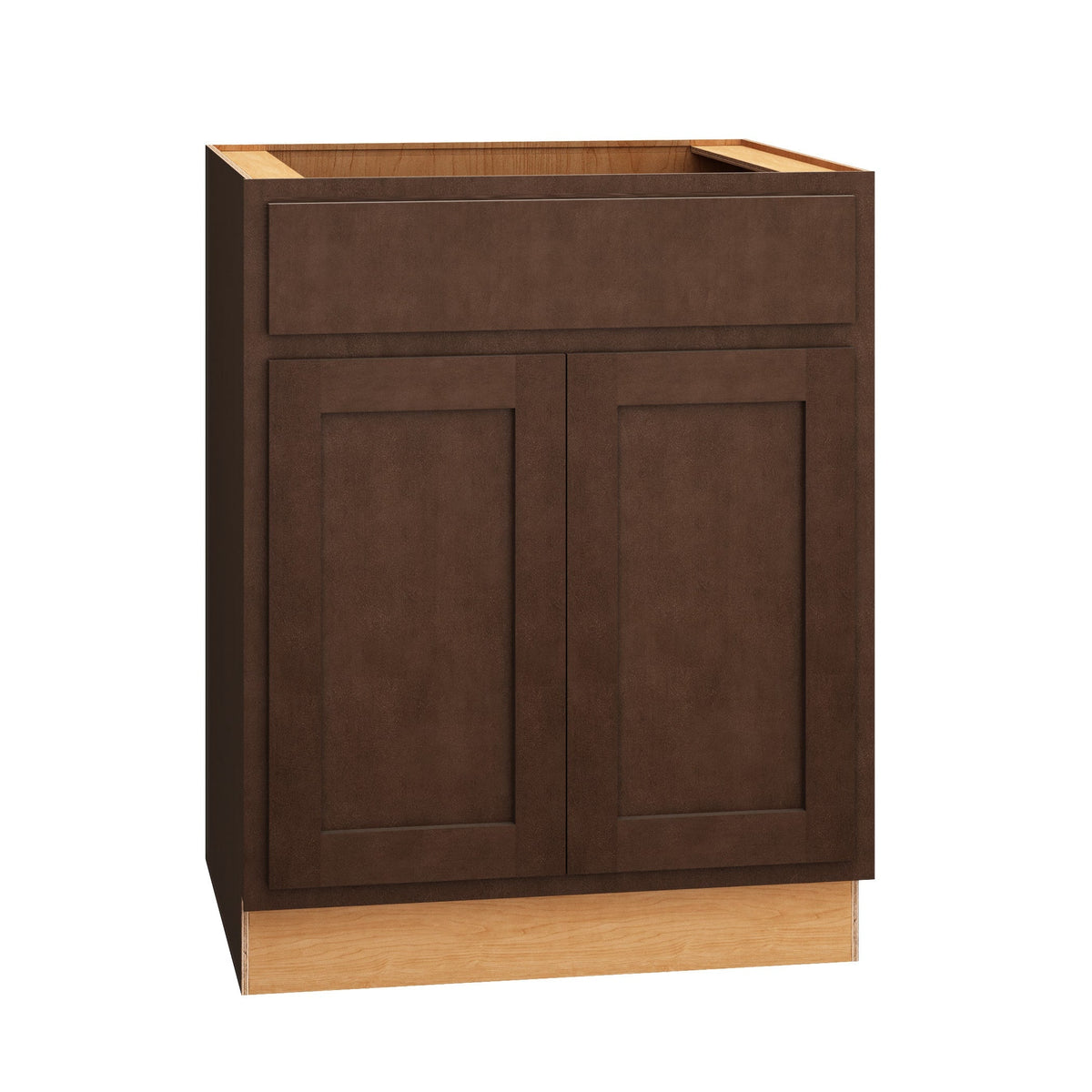 Diamond Express Jamestown 24-in W x 34.5-in H x 24-in D Thatch Partial Overlay 1-Drawer Base Fully Assembled Plywood Cabinet (Recessed Panel Shaker Style)