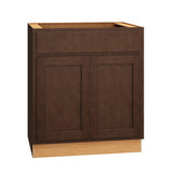 Diamond Express Jamestown 30-in W x 34.5-in H x 24-in D Thatch Partial Overlay Sink Base Fully Assembled Plywood Cabinet (Recessed Panel Shaker Style)