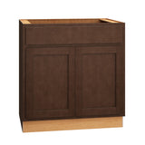 Diamond Express Jamestown 33-in W x 34.5-in H x 24-in D Thatch Partial Overlay 1-Drawer Base Fully Assembled Plywood Cabinet (Recessed Panel Shaker Style)