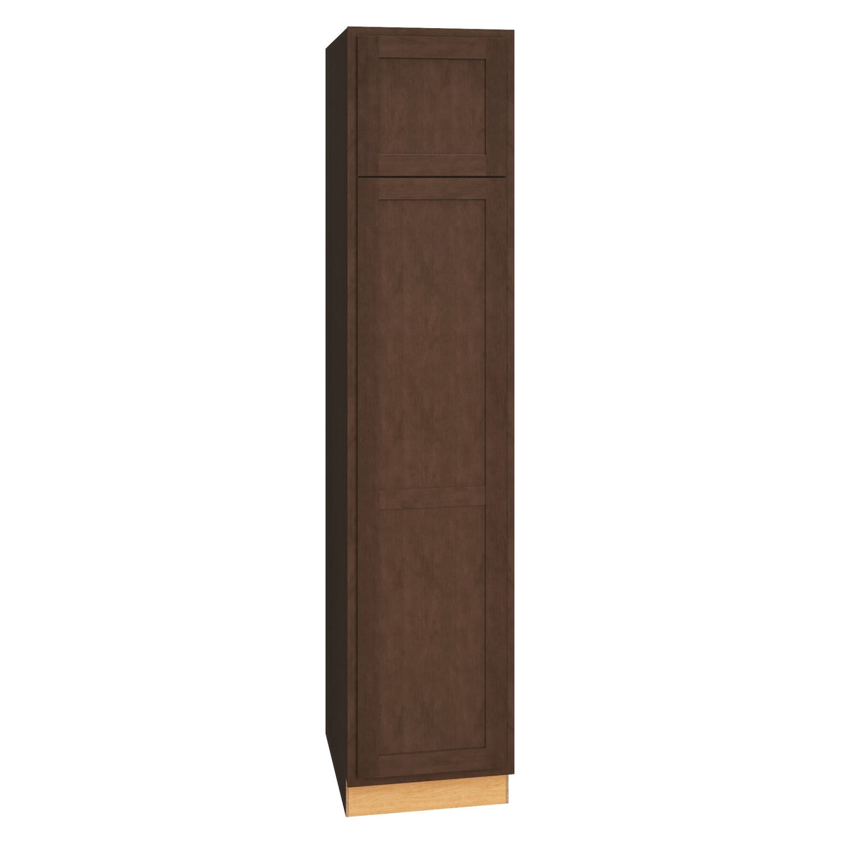Diamond Express Jamestown 18-in W x 84-in H x 24-in D Thatch Partial Overlay Pantry Fully Assembled Plywood Cabinet (Recessed Panel Shaker Door Style)