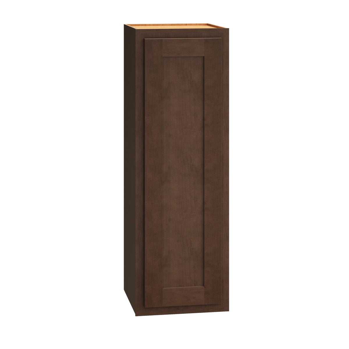 Diamond Express Jamestown 12-in W x 36-in H x 12-in D Thatch Partial Overlay Wall Fully Assembled Plywood Cabinet (Recessed Panel Shaker Door Style)