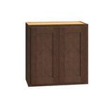 Diamond Express Jamestown 24-in W x 24-in H x 12-in D Thatch Partial Overlay Wall Fully Assembled Plywood Cabinet (Recessed Panel Shaker Door Style)