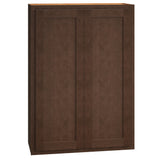 Diamond Express Jamestown 30-in W x 42-in H x 12-in D Thatch Partial Overlay Wall Fully Assembled Plywood Cabinet (Recessed Panel Shaker Door Style)