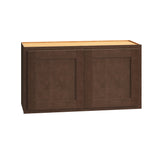 Diamond Express Jamestown 33-in W x 18-in H x 12-in D Thatch Partial Overlay Wall Fully Assembled Plywood Cabinet (Recessed Panel Shaker Door Style)