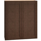 Diamond Express Jamestown 36-in W x 42-in H x 12-in D Thatch Partial Overlay Wall Fully Assembled Plywood Cabinet (Recessed Panel Shaker Door Style)