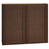 Diamond Express Jamestown 42-in W x 36-in H x 12-in D Thatch Partial Overlay Wall Fully Assembled Plywood Cabinet (Recessed Panel Shaker Door Style)