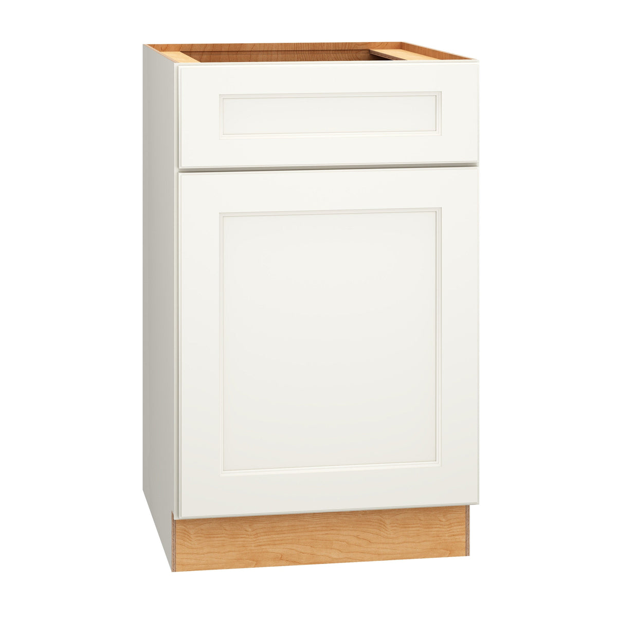 Diamond Express Macaulay 21-in W x 34.5-in H x 24-in D White 1-Drawer Base Fully Assembled Plywood Cabinet (Recessed Panel Square Style)