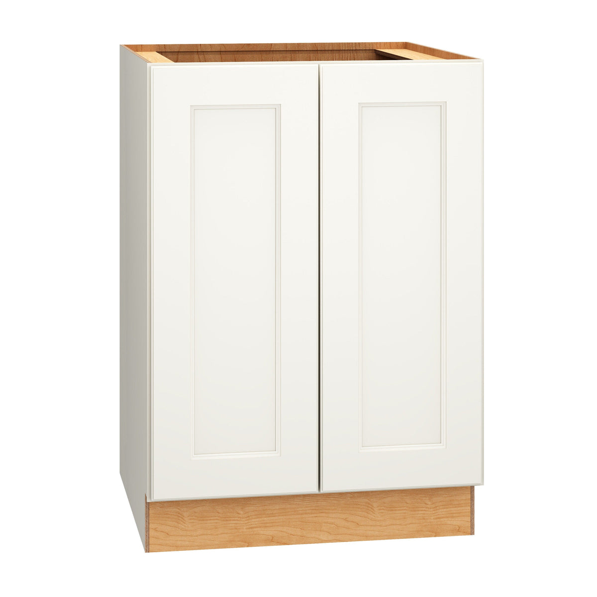 Diamond Express Macaulay 24-in W x 34.5-in H x 24-in D White Base Fully Assembled Plywood Cabinet (Recessed Panel Square Door Style)