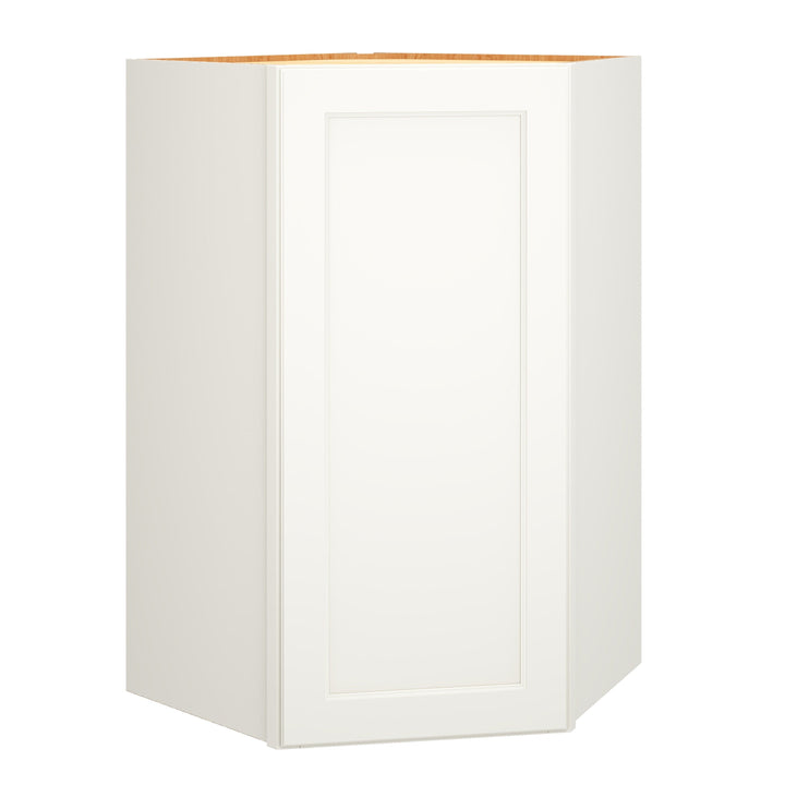 Diamond Express Macaulay 42-in W x 42-in H x 24-in D White Diagonal Corner Wall Fully Assembled Plywood Cabinet (Recessed Panel Square Style)