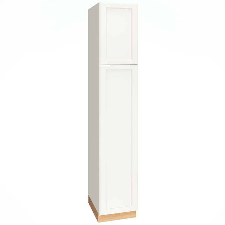 Diamond Express Macaulay 18-in W x 93-in H x 24-in D White Pantry Fully Assembled Plywood Cabinet (Recessed Panel Square Door Style)