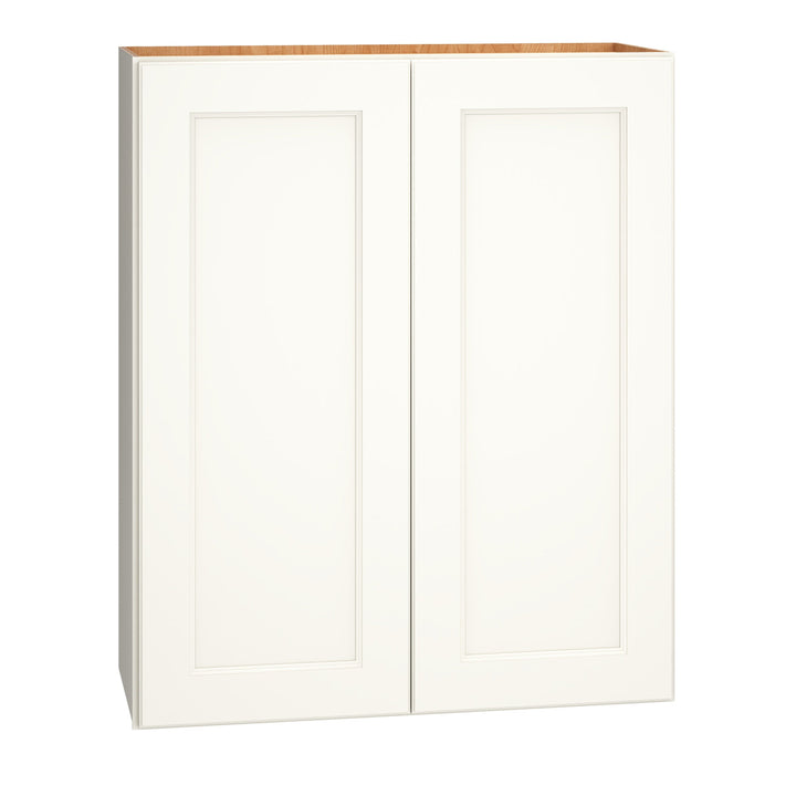 Diamond Express Macaulay 30-in W x 36-in H x 12-in D White Wall Fully Assembled Plywood Cabinet (Recessed Panel Square Door Style)