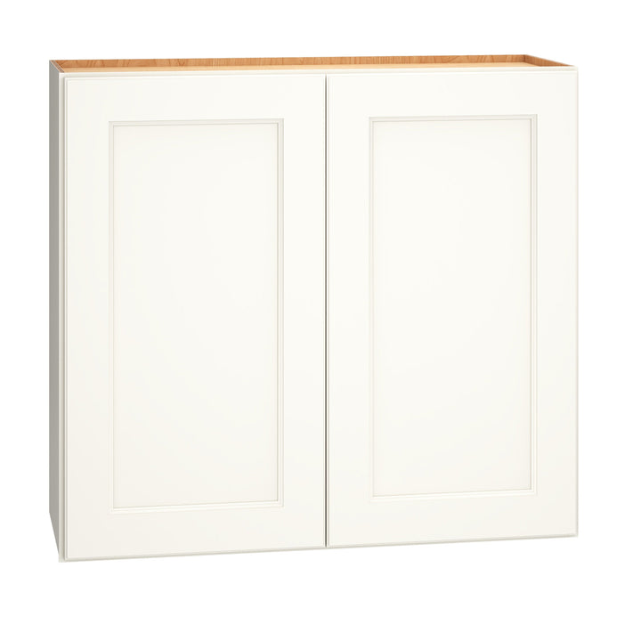 Diamond Express Macaulay 33-in W x 30-in H x 12-in D White Wall Fully Assembled Plywood Cabinet (Recessed Panel Square Door Style)