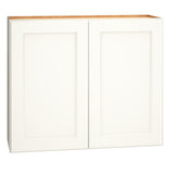 Diamond Express Macaulay 36-in W x 30-in H x 12-in D White Wall Fully Assembled Plywood Cabinet (Recessed Panel Square Door Style)