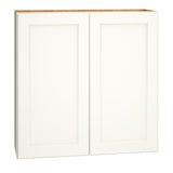 Diamond Express Macaulay 36-in W x 36-in H x 12-in D White Wall Fully Assembled Plywood Cabinet (Recessed Panel Square Door Style)