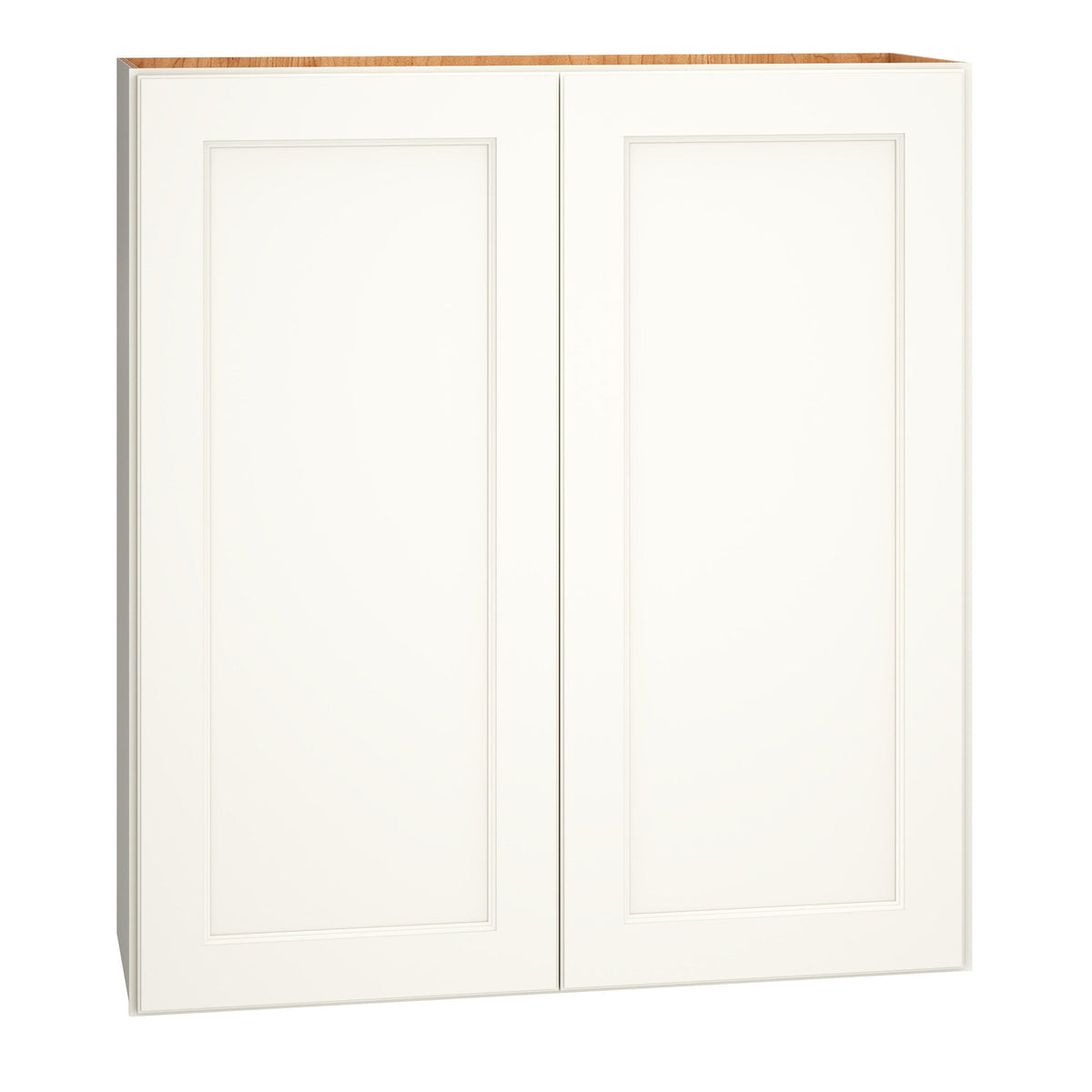 Diamond Express Macaulay 36-in W x 39-in H x 12-in D White Wall Fully Assembled Plywood Cabinet (Recessed Panel Square Door Style)