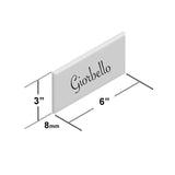 Giorbello (Sample) 3x6 Glass Subway Tiles Emerald Green 3-in x 6-in Glossy Glass Brick Subway Wall Tile