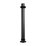 Fiberon CitySide Contemporary Matte Black Aluminum Deck Corner Post