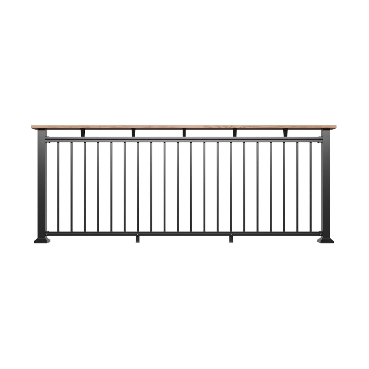 Fiberon 8-ft Black Aluminum Rail Bracket