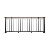 Fiberon 8-ft Black Aluminum Rail Bracket