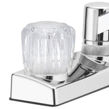Project Source Chrome 2-Handle Deck-Mount Low-Arc Kitchen Faucet with Deck Plate