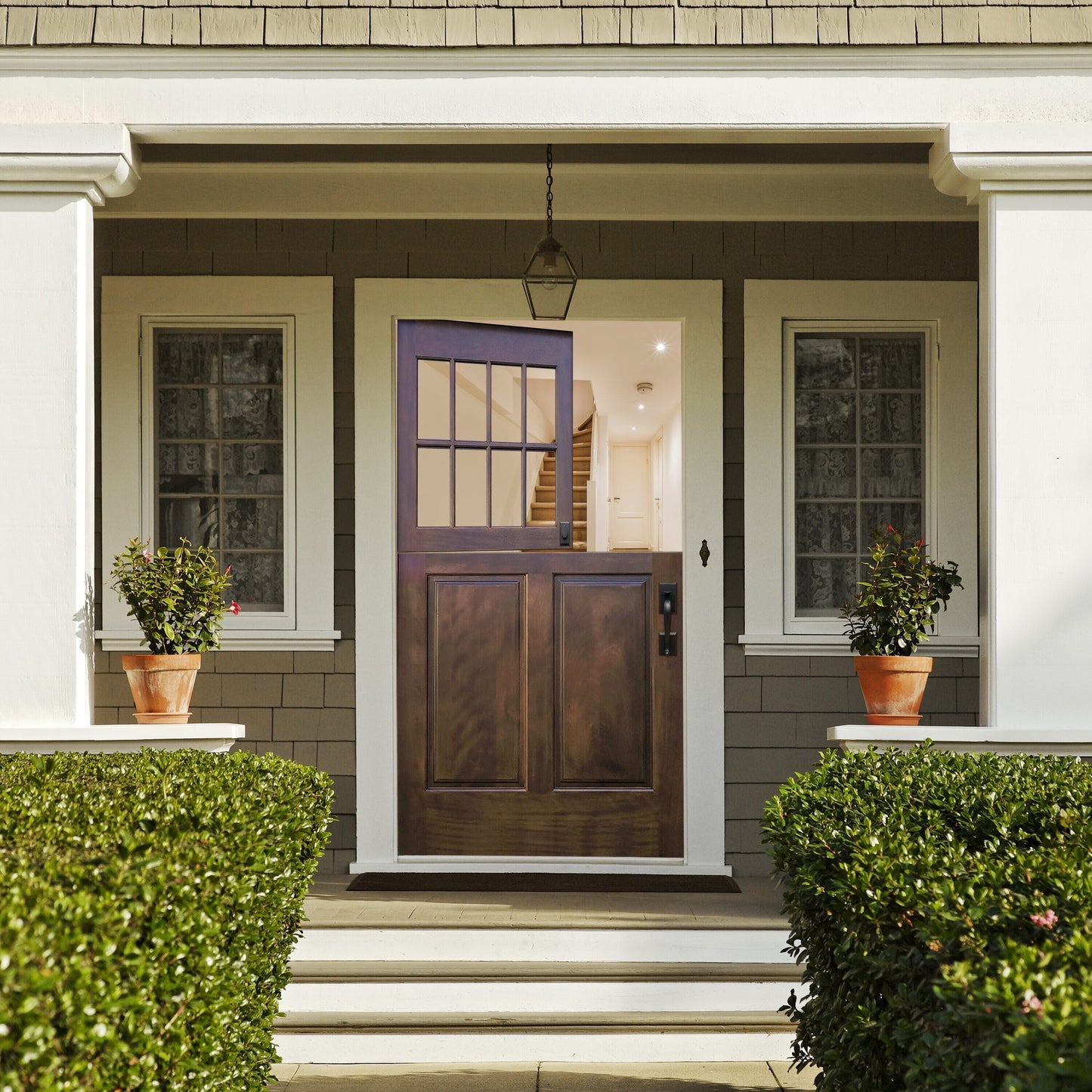 Creative Entryways 2/3 Lite Left-Hand Inswing Unfinished Prehung Dutch Front Door