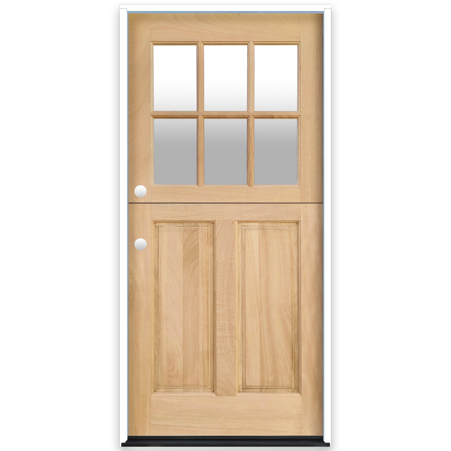 Creative Entryways 36x80 Craftsman Mahogany Dutch Front Door