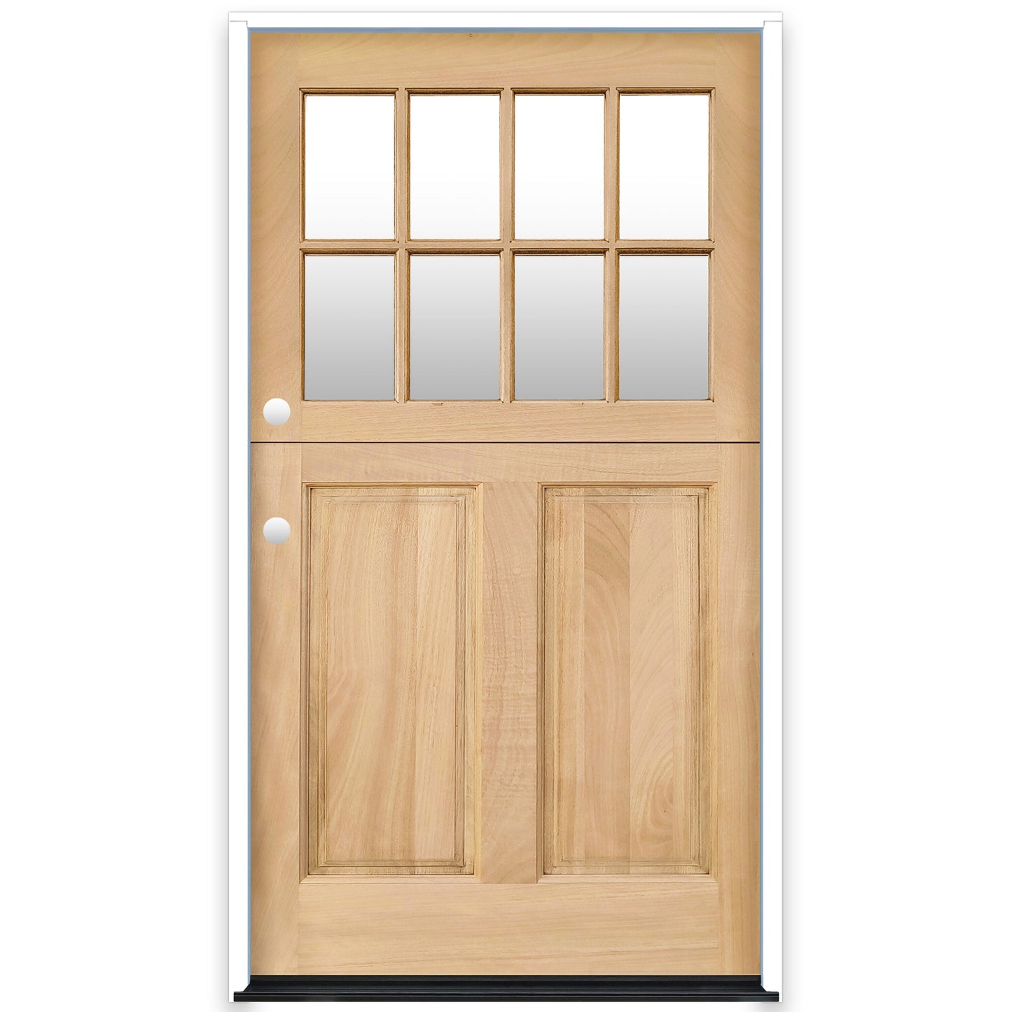 Creative Entryways 4-9/16-in Wood 2/3 Lite Right-Hand Inswing Prehung Dutch Door