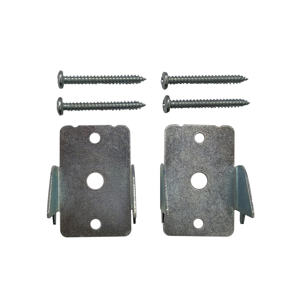 Project Source 2-Pack Zinc Steel Double Curtain Rod Brackets, 1.63 in L x 1.16 in W