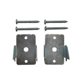 Project Source 2-Pack Zinc Steel Double Curtain Rod Brackets, 1.63 in L x 1.16 in W