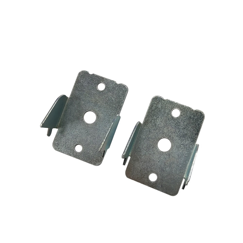 Project Source 2-Pack Zinc Steel Double Curtain Rod Brackets, 1.63 in L x 1.16 in W