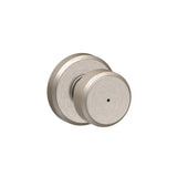 Bowery Matte Black Privacy Bed/Bath Door Knob with Greyson Trim - Super Arbor