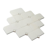 Apollo Tile Winterland Pearl White 11-in x 11-in Polished Composite Hexagon Patterned Floor and Wall Tile (4.51-sq. ft/ Carton)