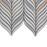 Apollo Tile (Sample) Deluxe White 10-in x 12-in Glossy Ceramic Herringbone Patterned Wall Tile