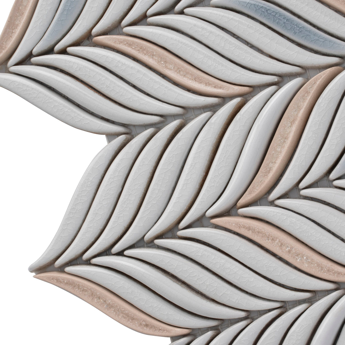 Apollo Tile Deluxe White 10-in x 12-in Glossy Ceramic Mixed Pattern Patterned Wall Tile (4.18-sq. ft/ Carton)