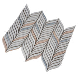 Apollo Tile (Sample) Deluxe White 10-in x 12-in Glossy Ceramic Herringbone Patterned Wall Tile