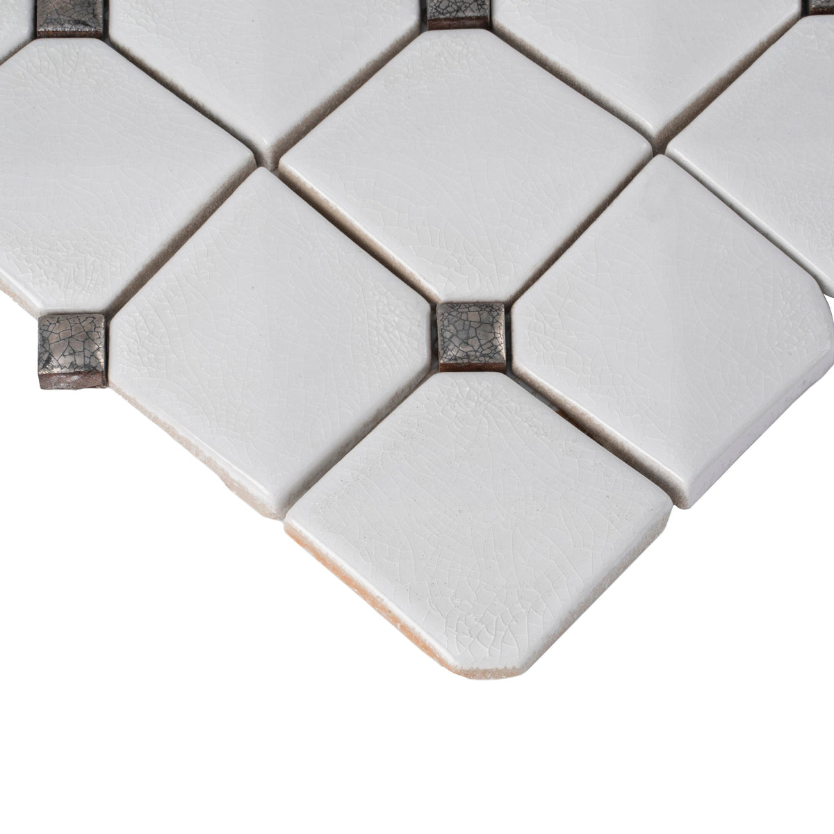 Apollo Tile Deluxe White 12-in x 12-in Glossy Ceramic Mixed Pattern Patterned Wall Tile (5-sq. ft/ Carton)