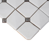 Apollo Tile Deluxe White 12-in x 12-in Glossy Ceramic Mixed Pattern Patterned Wall Tile (5-sq. ft/ Carton)