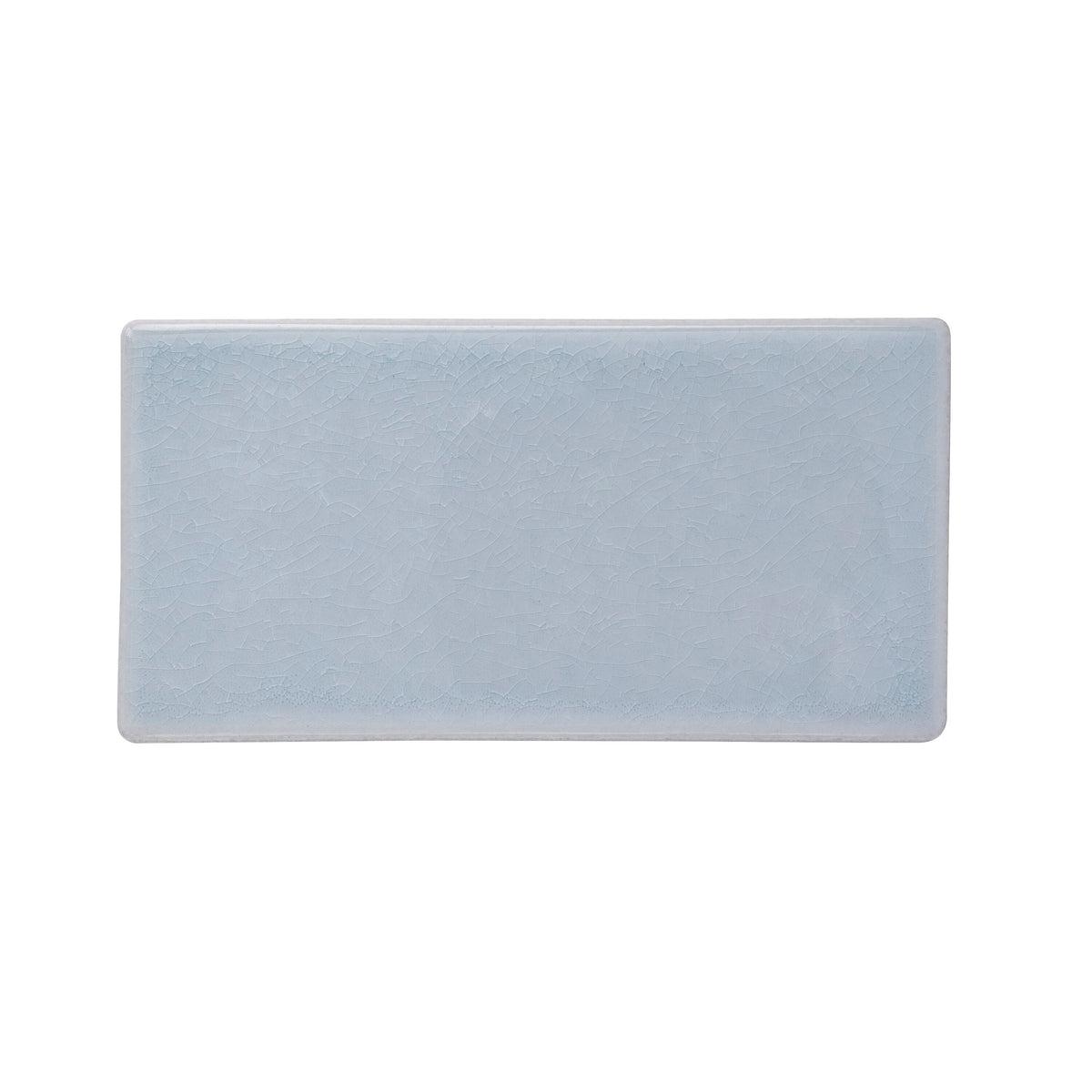Apollo Tile (Sample) Deluxe Snow White 3-in x 6-in Glossy Ceramic Marble Look Wall Tile