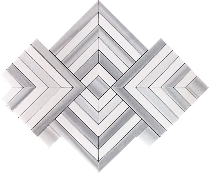 Apollo Tile Zebra Fossil Gray 10-in x 10-in Polished Composite Patterned Floor and Wall Tile (3.47-sq. ft/ Carton)