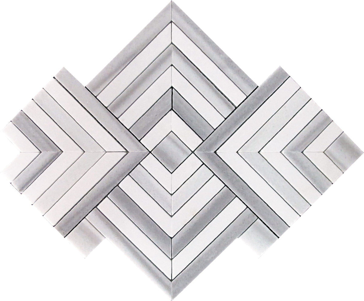 Apollo Tile Zebra Fossil Gray 10-in x 10-in Polished Composite Patterned Floor and Wall Tile (3.47-sq. ft/ Carton)