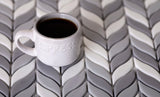 Apollo Tile (Sample) Alabaster Gray, White 12-in x 12-in Matte Glass Mixed Pattern Patterned Floor and Wall Tile