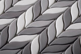 Apollo Tile (Sample) Alabaster Gray, White 12-in x 12-in Matte Glass Mixed Pattern Patterned Floor and Wall Tile