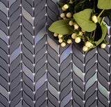 Apollo Tile (Sample) Alabaster Anchor Gray 12-in x 12-in Matte Glass Mixed Pattern Patterned Floor and Wall Tile