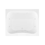 Rhode 5 ft. Rectangular Drop-in Whirlpool Bathtub in White - Super Arbor