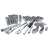 CRAFTSMAN 83-Piece Standard (SAE) and Metric Combination Polished Chrome Mechanics Tool Set with Hard Case