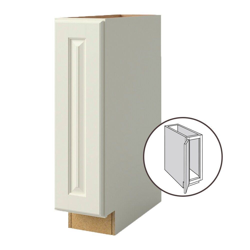 allen + roth Pattingham 9-in W x 34.5-in H x 24-in D Harbor Base Fully Assembled Cabinet (Raised Panel Square Door Style)