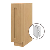 allen + roth Innsbrook 9-in W x 34.5-in H x 24-in D Rye Base Fully Assembled Cabinet (Flat Panel Shaker Door Style)
